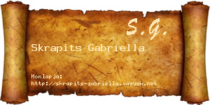Skrapits Gabriella névjegykártya